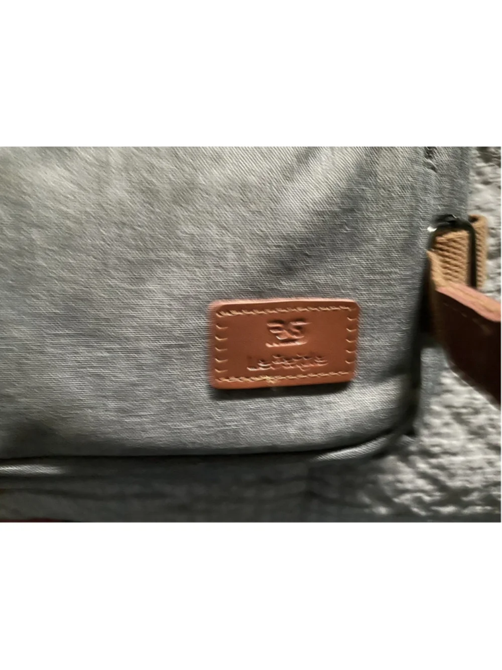 Le Periple Computer Backpack Grey New 18